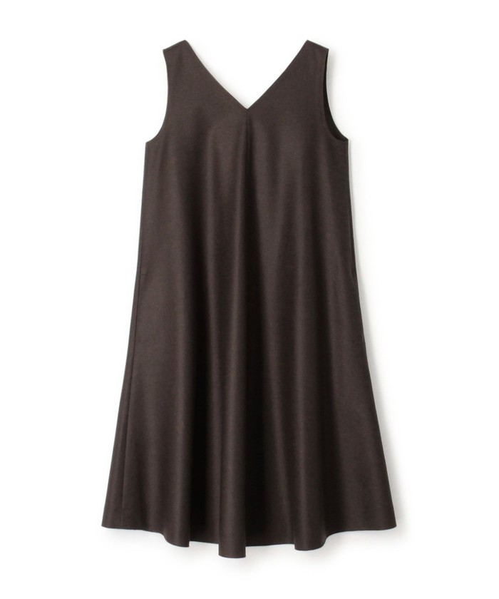 ANAYI ウールジャージーヘムフレア ワンピース