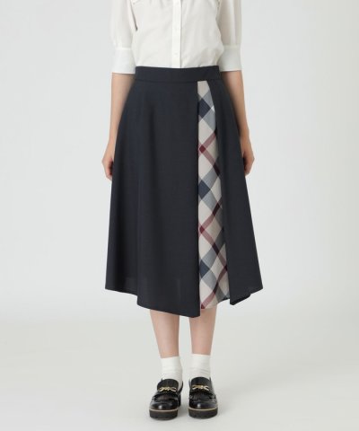 シャンブレートロピカルフレアスカート