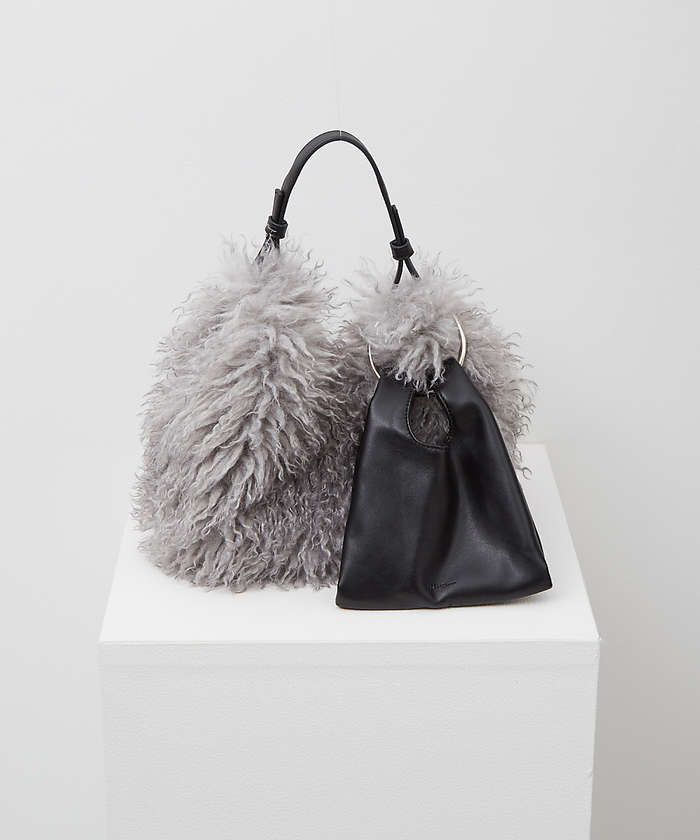 ファー バック リボン付きフェイクファーバッグ | msgracy