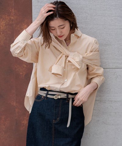 【CLASSY.2月号掲載/洗える】CANCLINI ベーシック シャツ