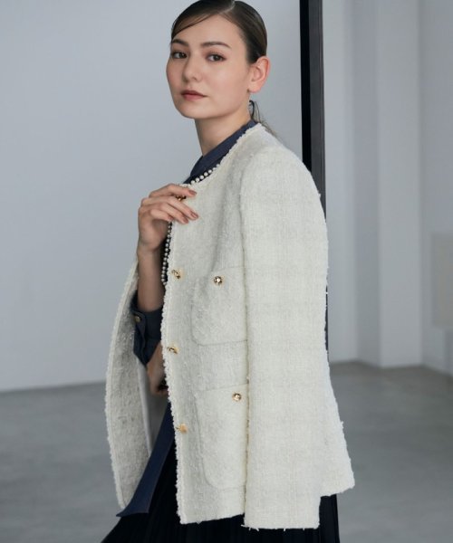 アナイ(ANAYI) |【セットアップ対応商品】ミックスヤーンツイード4  