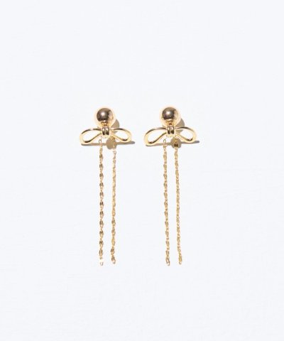 リボンチェーンピアス