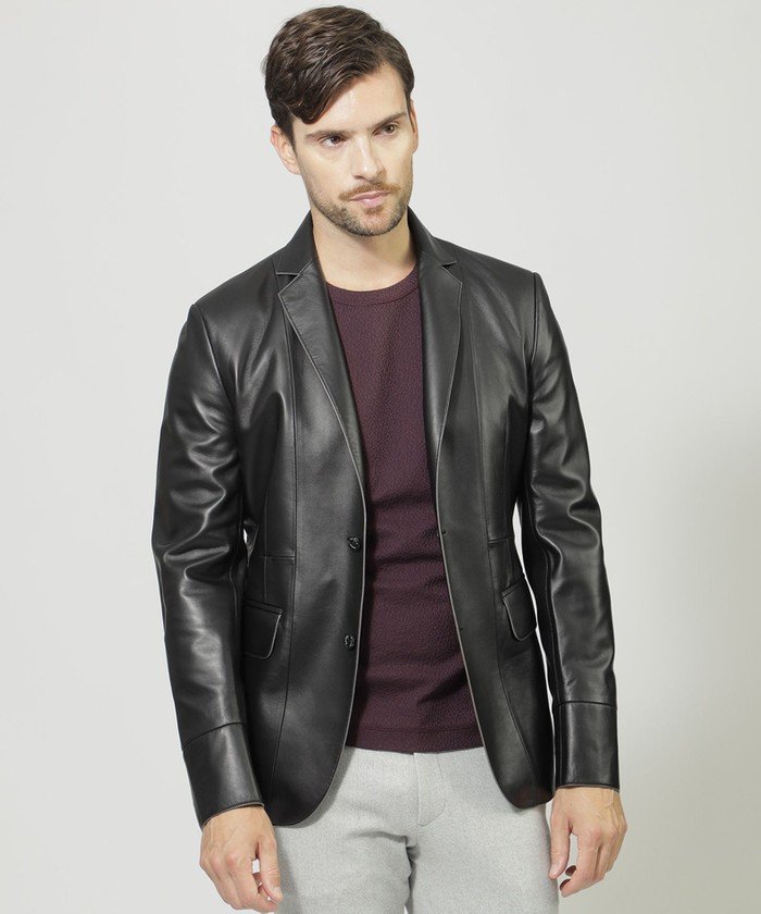 ラムレザージャケット(506568679)｜HANKYU MEN 