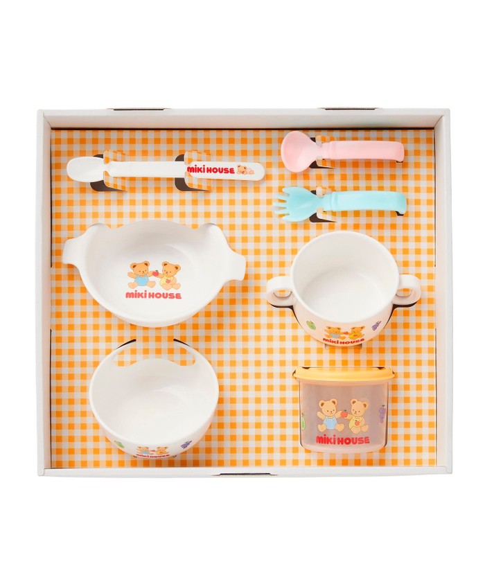 mikihouse 【ミキハウス】 テーブルウェアセット ホワイト -- mikihouse 【ミキハウス】 テーブルウェアセット ホワイト --
