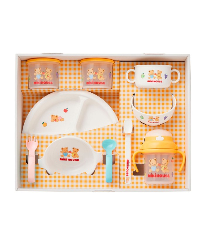 mikihouse 【ミキハウス】 テーブルウェアセット ホワイト -- mikihouse 【ミキハウス】 テーブルウェアセット ホワイト --