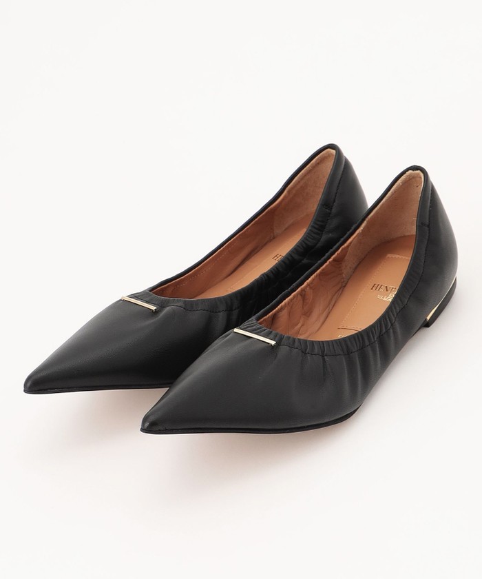 BEIGE 【一部店舗限定】HENRI EN VARGO / ALYSSA フラットパンプス BLACK 25 BEIGE 【一部店舗限定】HENRI EN VARGO / ALYSSA フラットパンプス BLACK 25