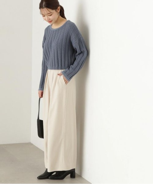 PROPORTION BODY DRESSING(プロポーション　ボディドレッシング)/2タックワイドパンツ　24AW/ベージュ