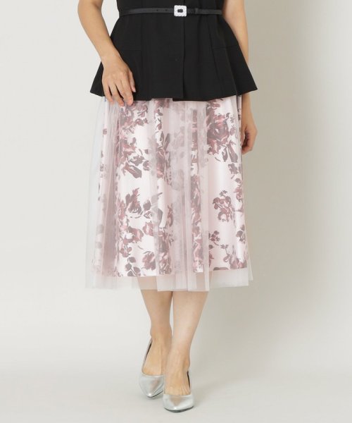 チュールレイヤーフラワープリント スカート(506726166) | トゥービー  