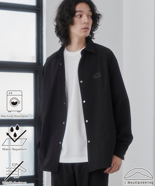 coen(coen)/【C.Mt】 OVER SHIRT/BLACK