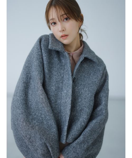 SNIDELスナイデル アウター/チェスターコート ウールコクーン