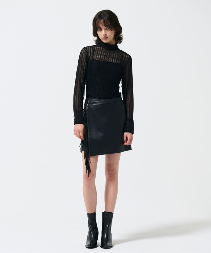 スカート コーティングラップスカート レディース 70％OFFセール売り尽くし,0324321157,コーティング