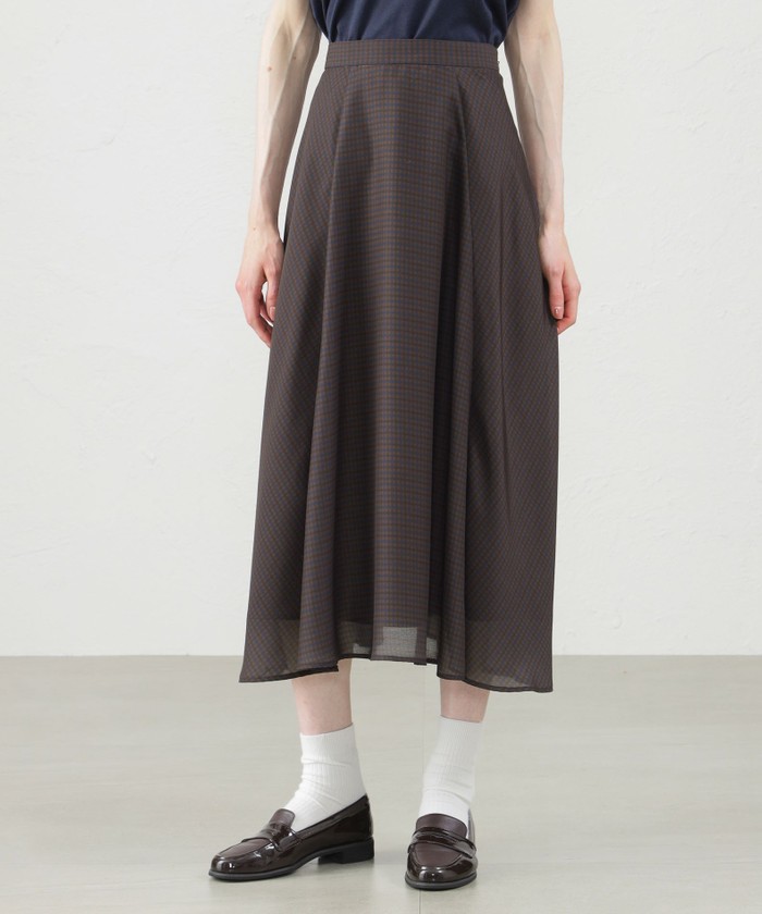 美品♪ マッキントッシュフィロソフィー　スカートセットアップ　カラーレス　フレア ベルテッドフレアスカート（H5S09456＿＿