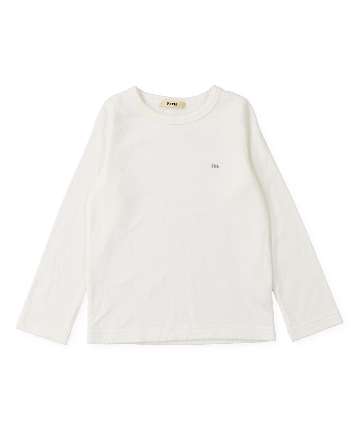 FITH フィス FITH Feather Knitand Double Gauze Te ホワイト BS FITH フィス FITH Feather Knitand Double Gauze Te ホワイト BS