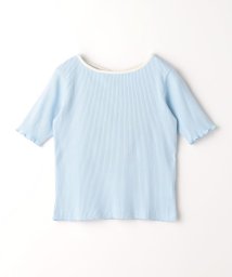 green label relaxing （Kids）(グリーンレーベルリラクシング（キッズ）)/TJ バイカラー テレコ プルオーバー / キッズ  100cm－130cm/LT.BLUE