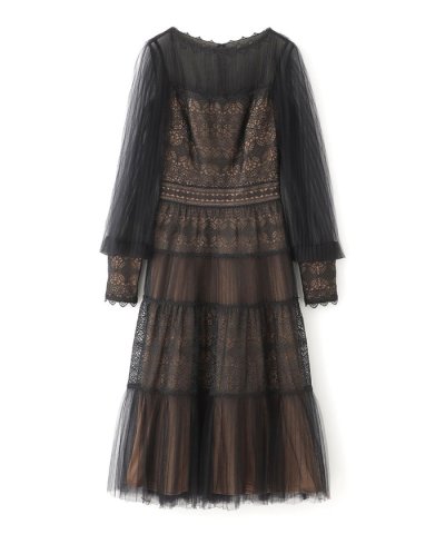 【TADASHI SHOJI】チュールロングスリーブドレス《WEB＆EPOCA