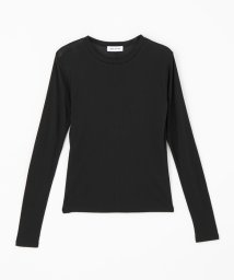 EMMEL REFINES(エメル リファインズ)/＜EMMEL REFINES＞EM フライス クルーネック ロングスリーブ Tシャツ/BLACK