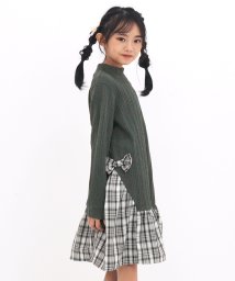 子供服Bee/コドモフク ビー 子供服Bee 異素材切り替えワンピース/504459485