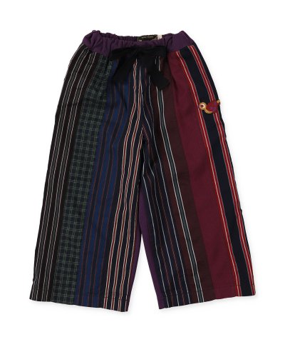 Striped Twill Bird Pants