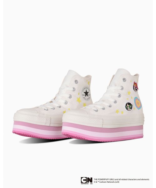 CONVERSE(CONVERSE)/コンバース CONVERSE ALL STAR CHUNKYLINE HI / THE POWERPUFF GIRLS / オールスター チャンキーライン HI/ホワイト