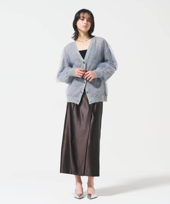 現行品 Grace Continental カーディガン ツイードニットzipカーディガン / GRACE CONTINENTAL | GRACE