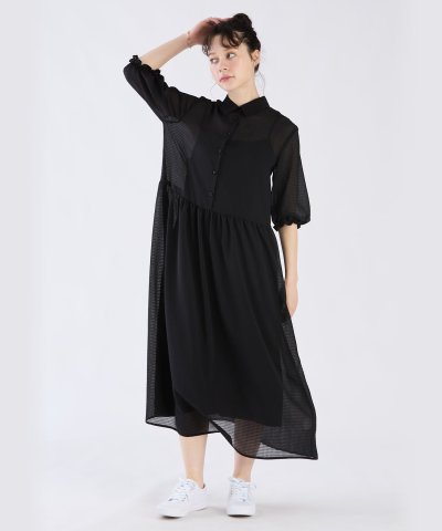 WW54 ROBE シアサッカーワンピース