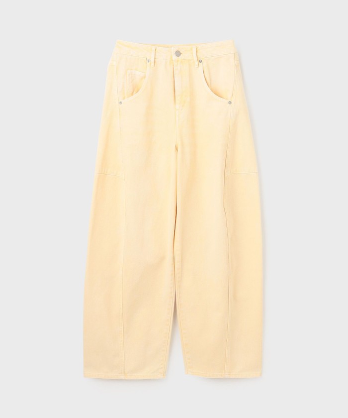 GRACECONTINENTAL エッグラインデニムパンツ イエロー 38 GRACECONTINENTAL エッグラインデニムパンツ イエロー 38