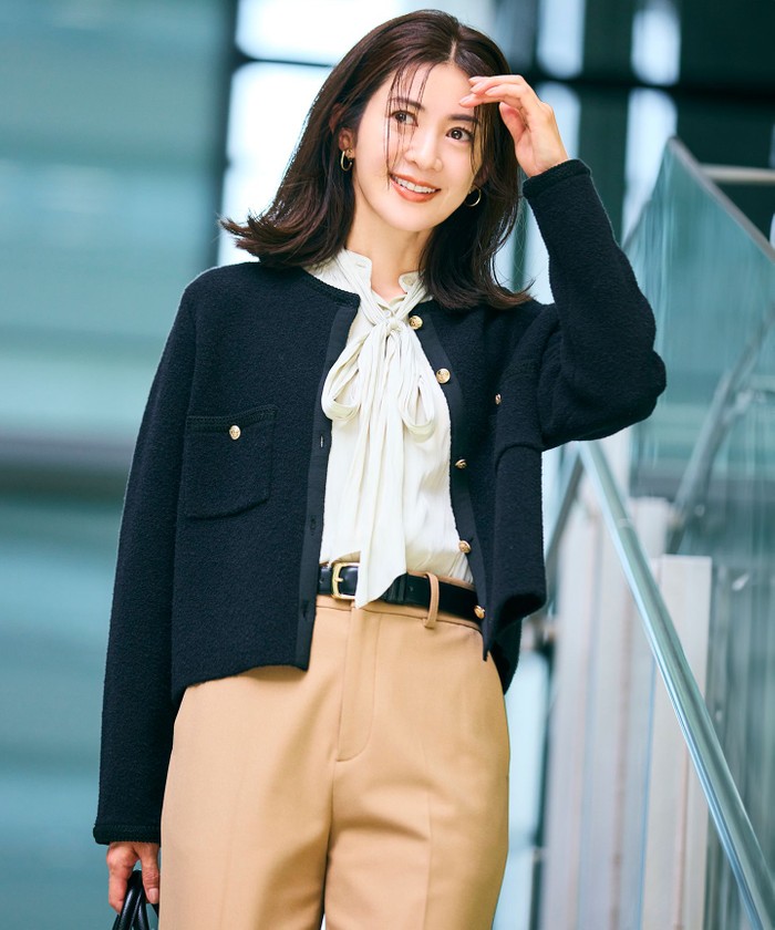 ブラック系｜カーディガン｜23区 (Lサイズ)(ニジュウサンク Lサイズ