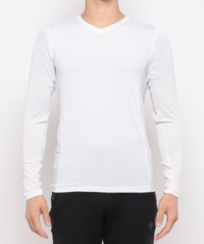 長袖Vネックアンダーシャツ 【返品不可商品】