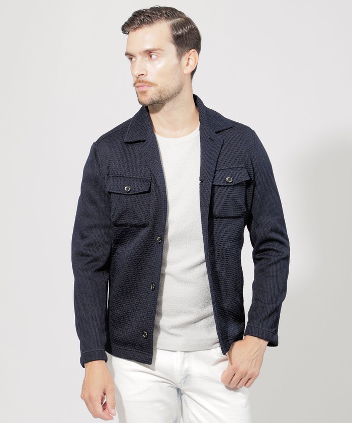 【新品未使用】エポカウォモ フードブルゾンL ブルー系｜ブルゾン｜エポカ ウォモ(EPOCA UOMO)｜HANKYU MEN'S / 阪急