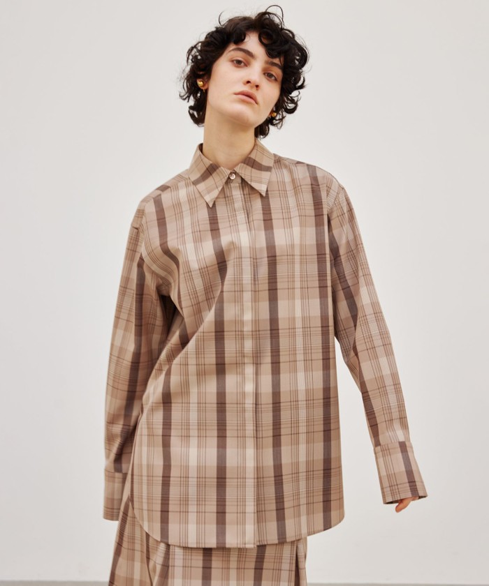 BEIGE 【FUDGE 11月号掲載】ARUMS / チェックシャツ 4 BEIGE 【FUDGE 11月号掲載】ARUMS / チェックシャツ 4