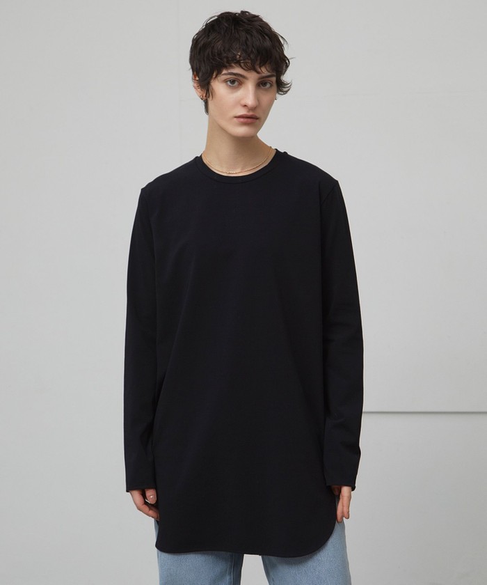 BEIGE 【洗える】BROIS / ロング丈カットソー BLACK 4 BEIGE 【洗える】BROIS / ロング丈カットソー BLACK 4