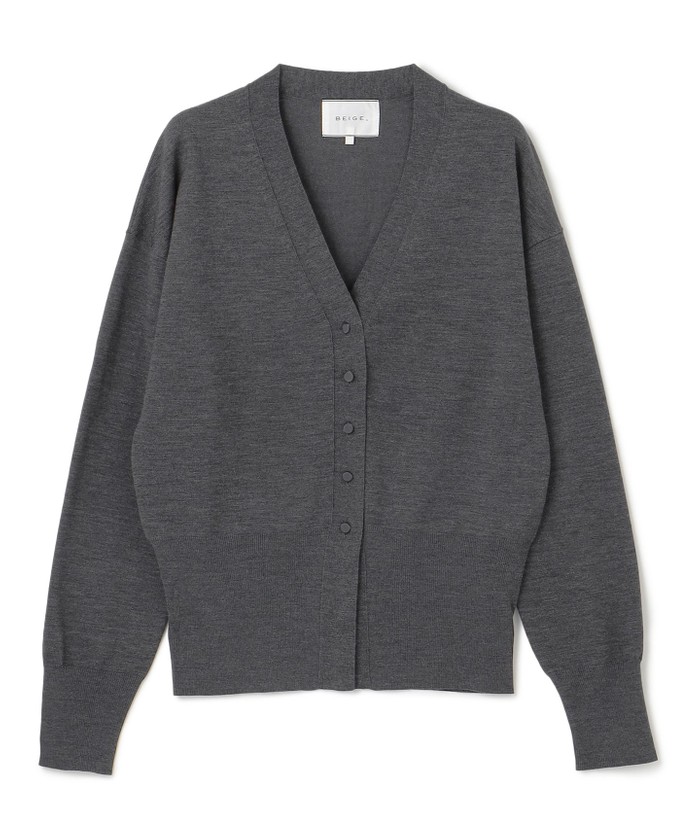 BEIGE 【洗える・STORY 10月号掲載】LA MONNAIE / カーディガン CGRAY 4 BEIGE 【洗える・STORY 10月号掲載】LA MONNAIE / カーディガン CGRAY 4