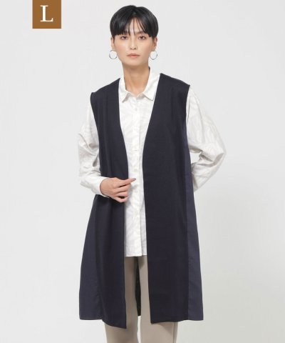 【L】【ウォッシャブル】ソフトジャージコンビジレ