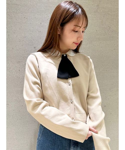 CELFORD - ロゴふくれジャガードニットカーディガン CELFORD ロゴふくれジャガードニットカーディガン ¥20,900