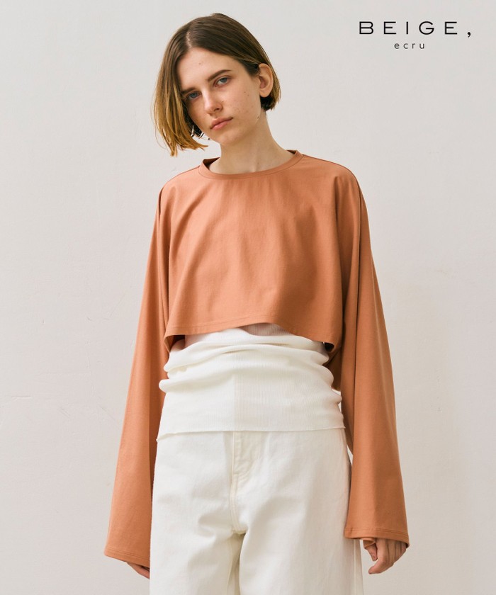 BEIGE 【BEIGE,ecru/WEB限定・洗える】JERSEY STITCH / コッ NUDECAMEL F BEIGE 【BEIGE,ecru/WEB限定・洗える】JERSEY STITCH / コッ NUDECAMEL F
