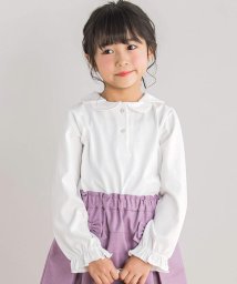 BeBe Petits Pois Vert/【店舗限定】天竺襟ポイントトップス(95~150cm)/506730164