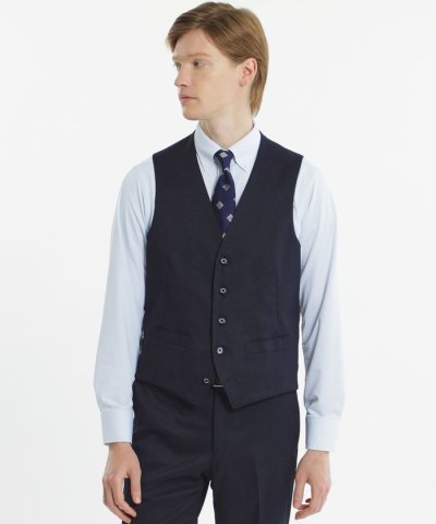 トロッター ウェストコート#000（ナンバーゼロ）バーズアイストレッチ　リサイク