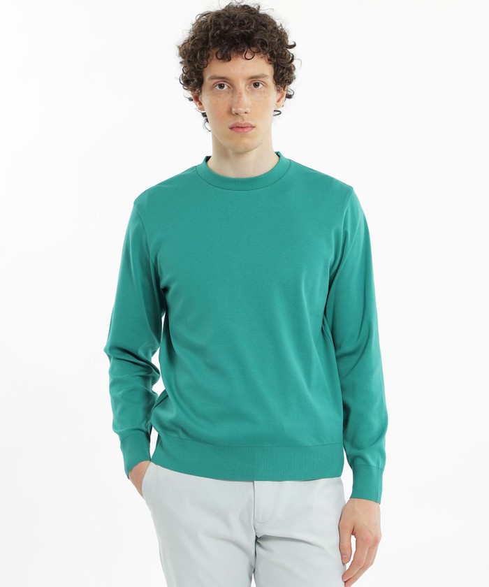 超美品‼️MACKINTOSH ニットセーター LL　マッキントッシュ LEON掲載】14ゲージウォッシャブルウールクルーネックニット