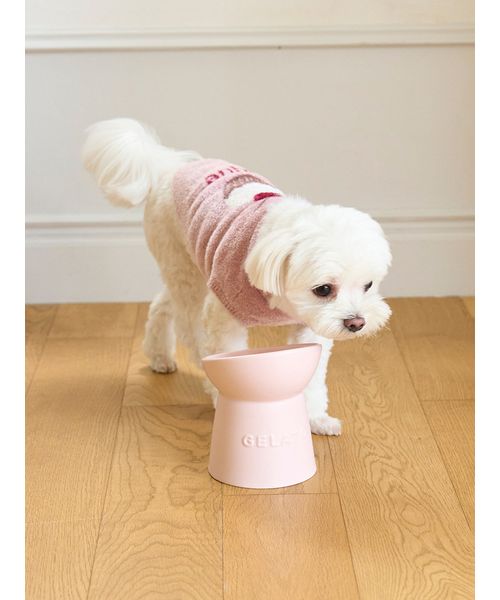 GELATOPIQUECAT & DOG 【CAT&DOG】ハイスタンドフードボウル PNK F GELATOPIQUECAT & DOG 【CAT&DOG】ハイスタンドフードボウル PNK F