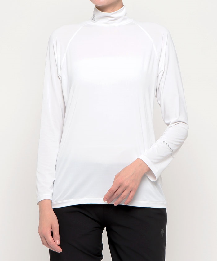 LANVINSPORT ランバン スポール LANVIN SPORT 長袖ハイネックアンダーシャツ【部分 ホワイト 42 LANVINSPORT ランバン スポール LANVIN SPORT 長袖ハイネックアンダーシャツ【部分 ホワイト 42