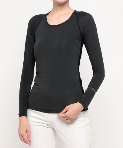 長袖クルーネックアンダーシャツ【部分吸汗速乾/部分UV】 【返品不可商品】