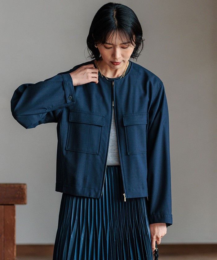 23区　ストレッチブルゾン trim_ofcrs_item7124f13cb79d11e