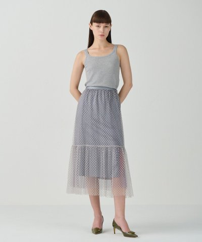 グレースコンチネンタル キカモチーフツイルスカート （グレース  