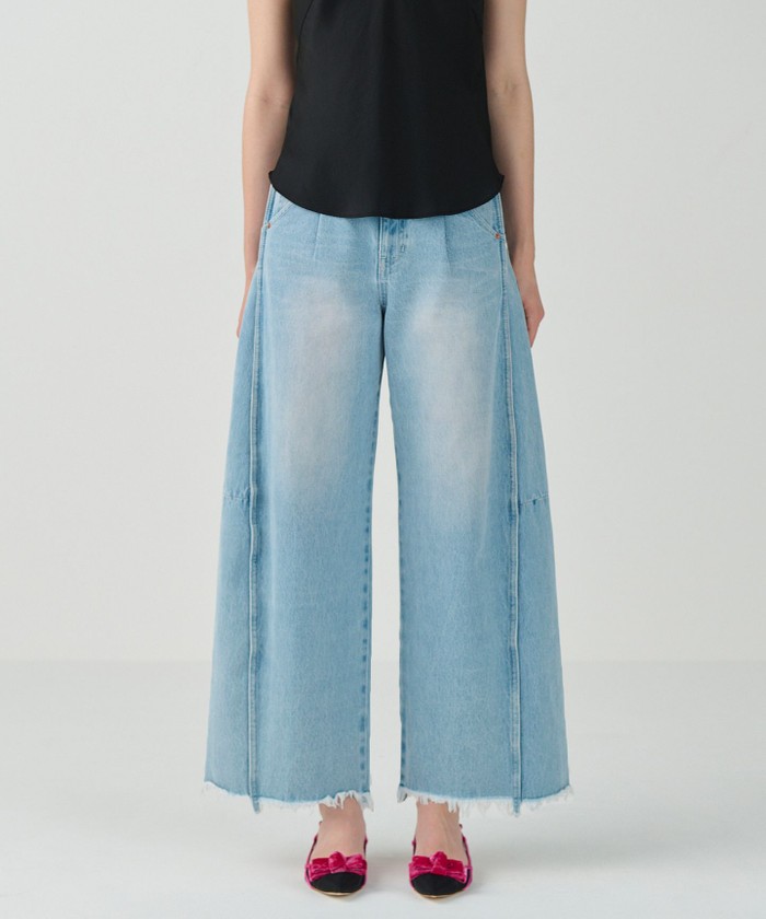 GRACECONTINENTAL カーヴィデニムパンツ サックス 36 GRACECONTINENTAL カーヴィデニムパンツ サックス 36
