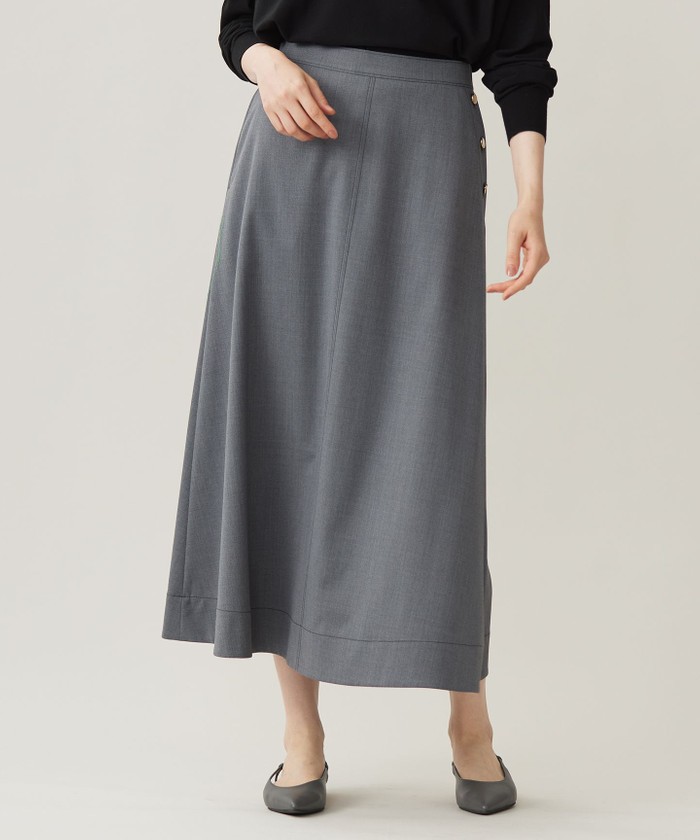 L.elu スカート　グレー Women's ストレッチ カーゴスカート チャコールグレー | ゴルフ