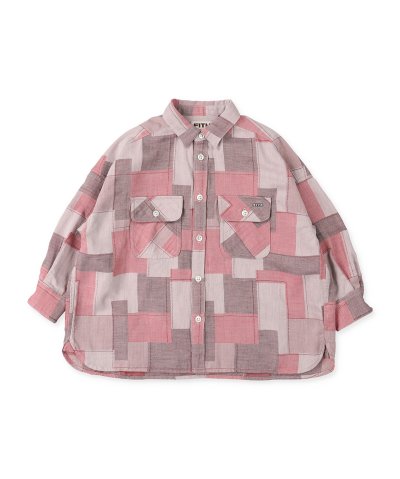 フィス FITH Patchwork Jacquard Shirt