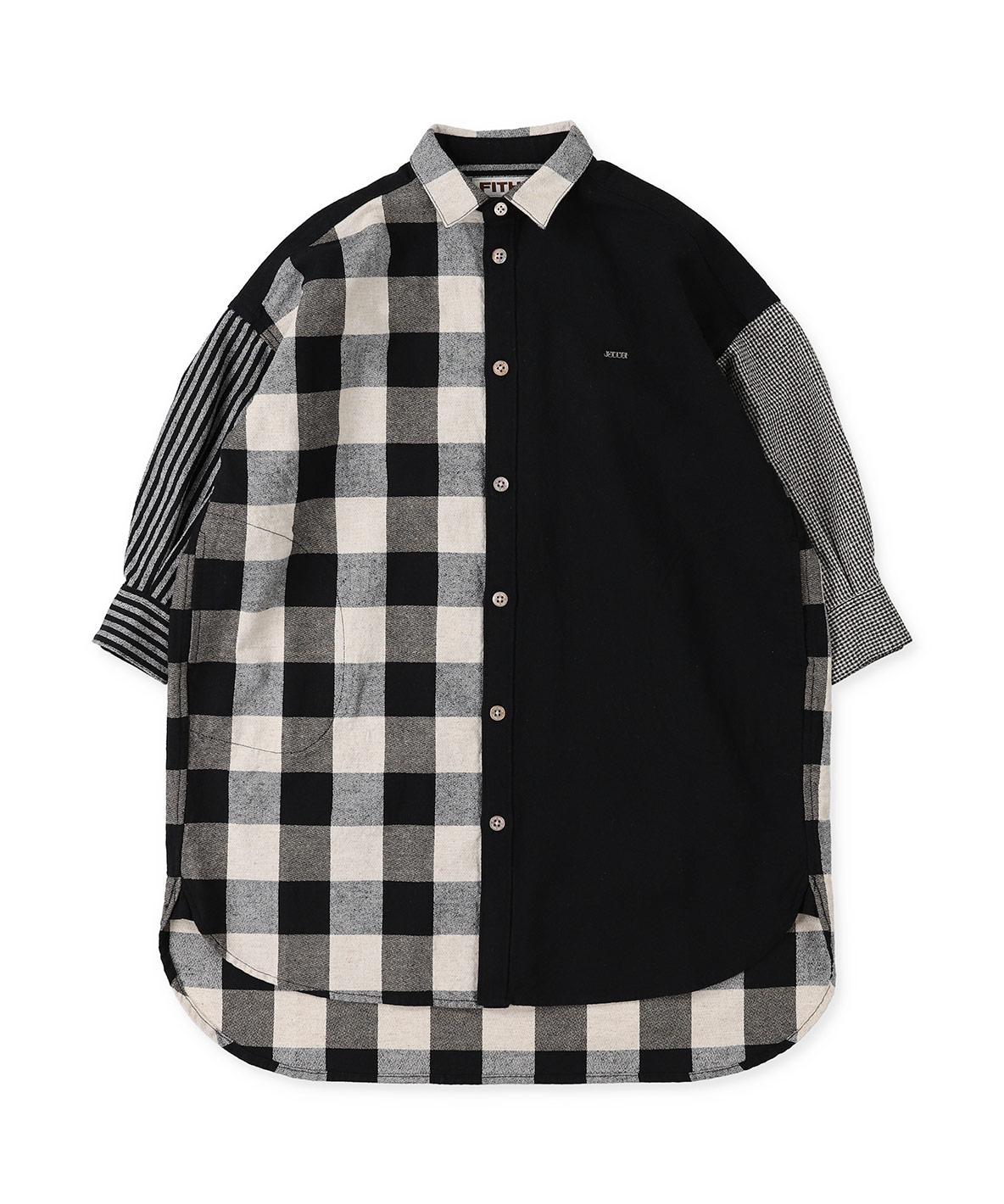 FITH フィス FITH Cottonand Hemp Amundsen Dress ブラック 120cm