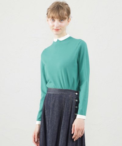 Cleric Collar Knitロングスリーブ