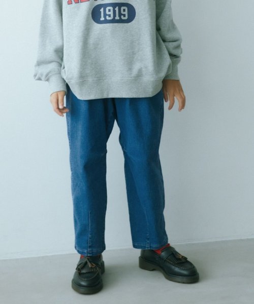 green label relaxing （Kids）(グリーンレーベルリラクシング（キッズ）)/TJ デニム カーブパンツ / キッズ  140cm－160cm － ストレッチ －/COBALT