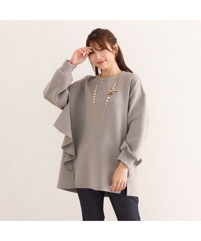 やっちゃん。ローズティアラ❣️トップス グレー系｜カットソー・Tシャツ｜Rose Tiara(ローズティアラ